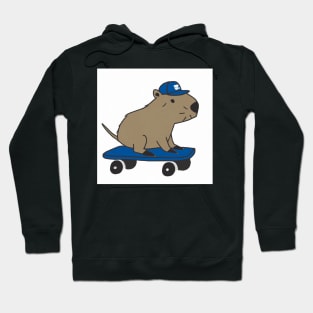 Capybara skating Hoodie